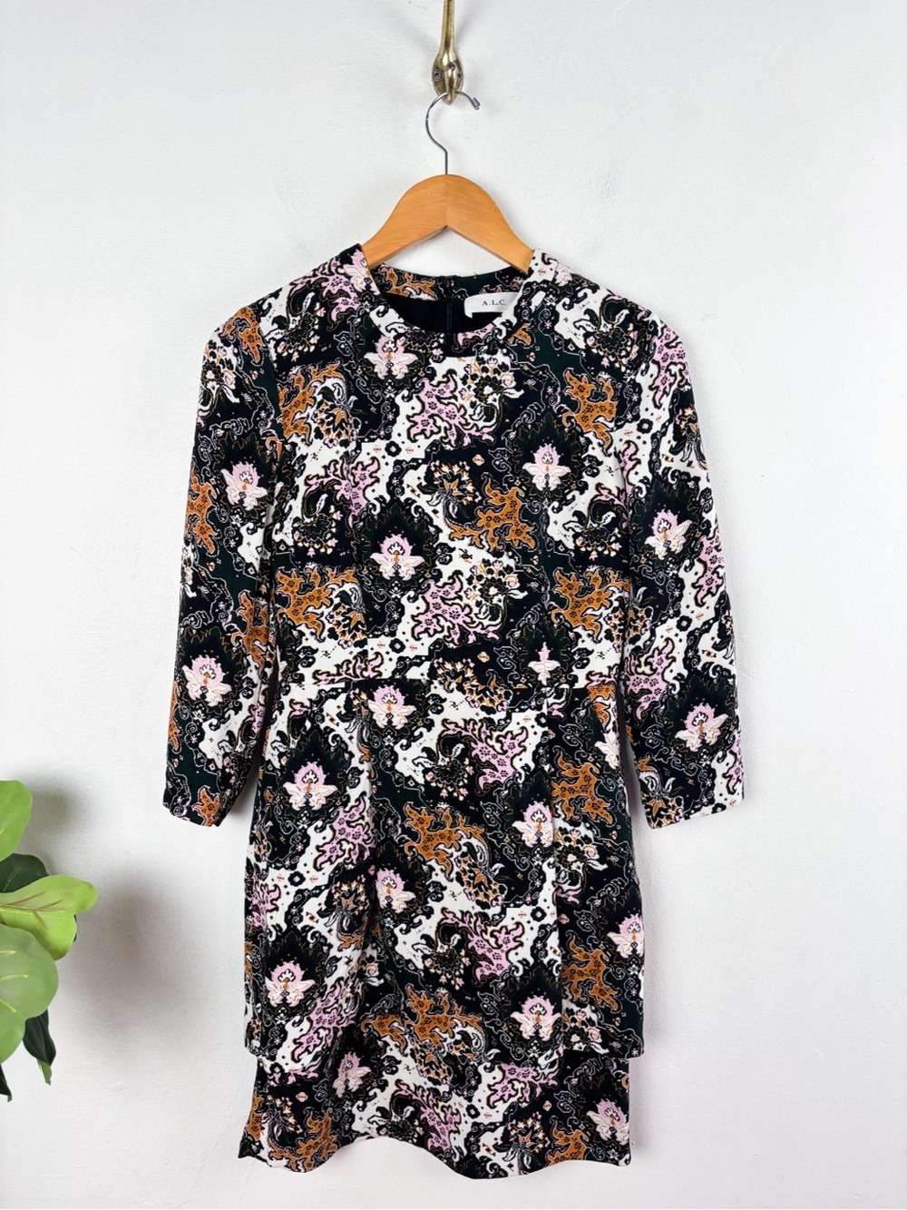 NWOT A.L.C Silk Paisley Print Dress Sz 4